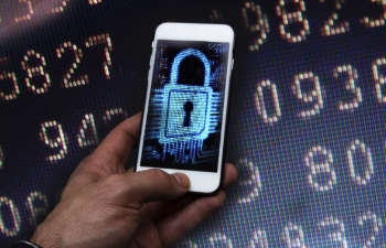 an image of a padlock displayed on an iPhone screen