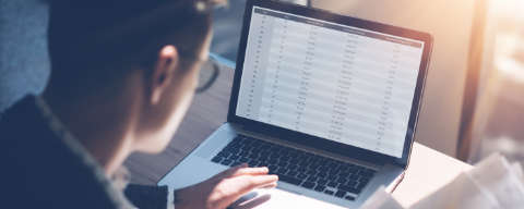 a person working on a laptop
