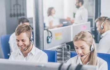 help desk staff at work
